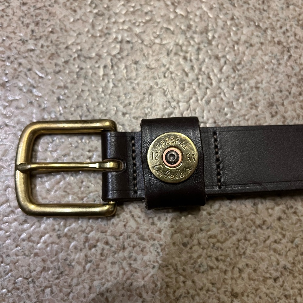 Brown Leather & Gold Cabela’s Belt